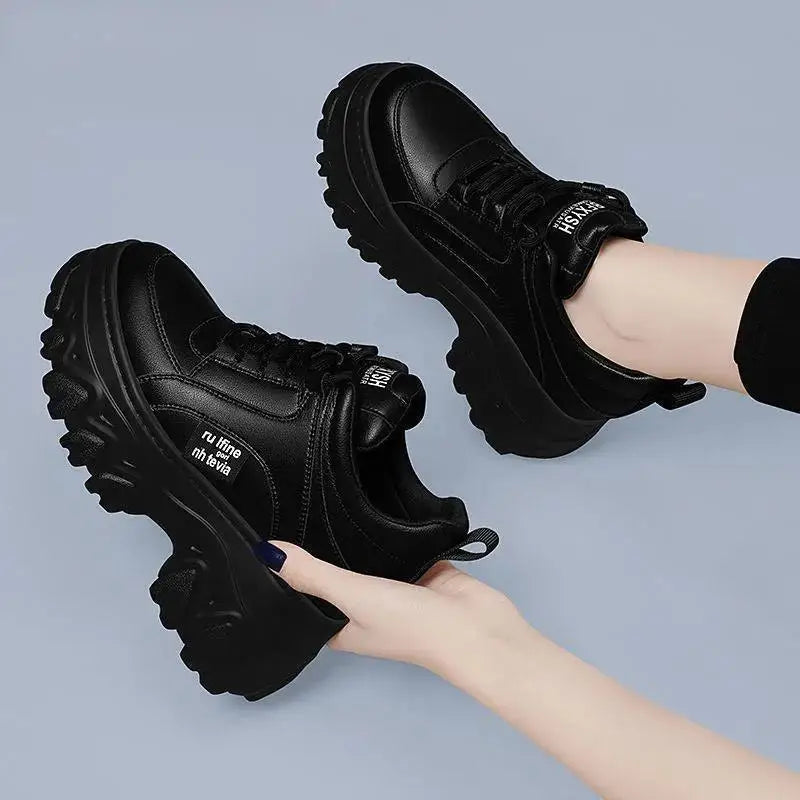 Ladies Casual Shoes Lace-up Fashion Sneakers Platform Snow Boots Winter Women Boots Warm Plush Women&